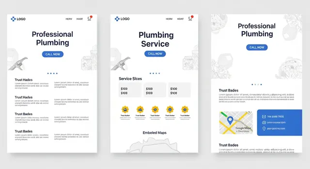 Mike's Plumbing - Ad Landing Page Preview